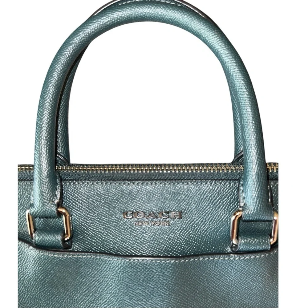 NWOT New Coach Beckett Forest Green Portfolio Briefcase